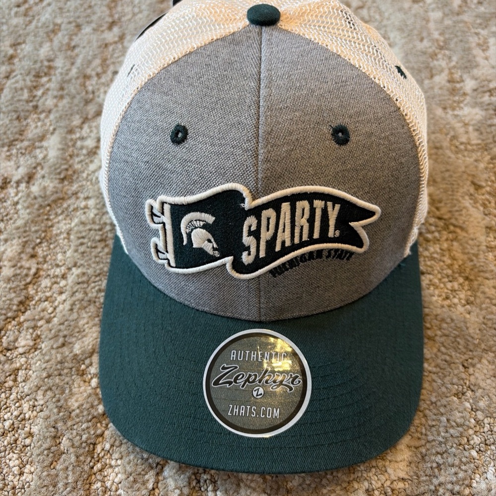 Michigan State Spartans Trucker Hat Cap Zephyr NCAA Big 10 NWT East Lansing